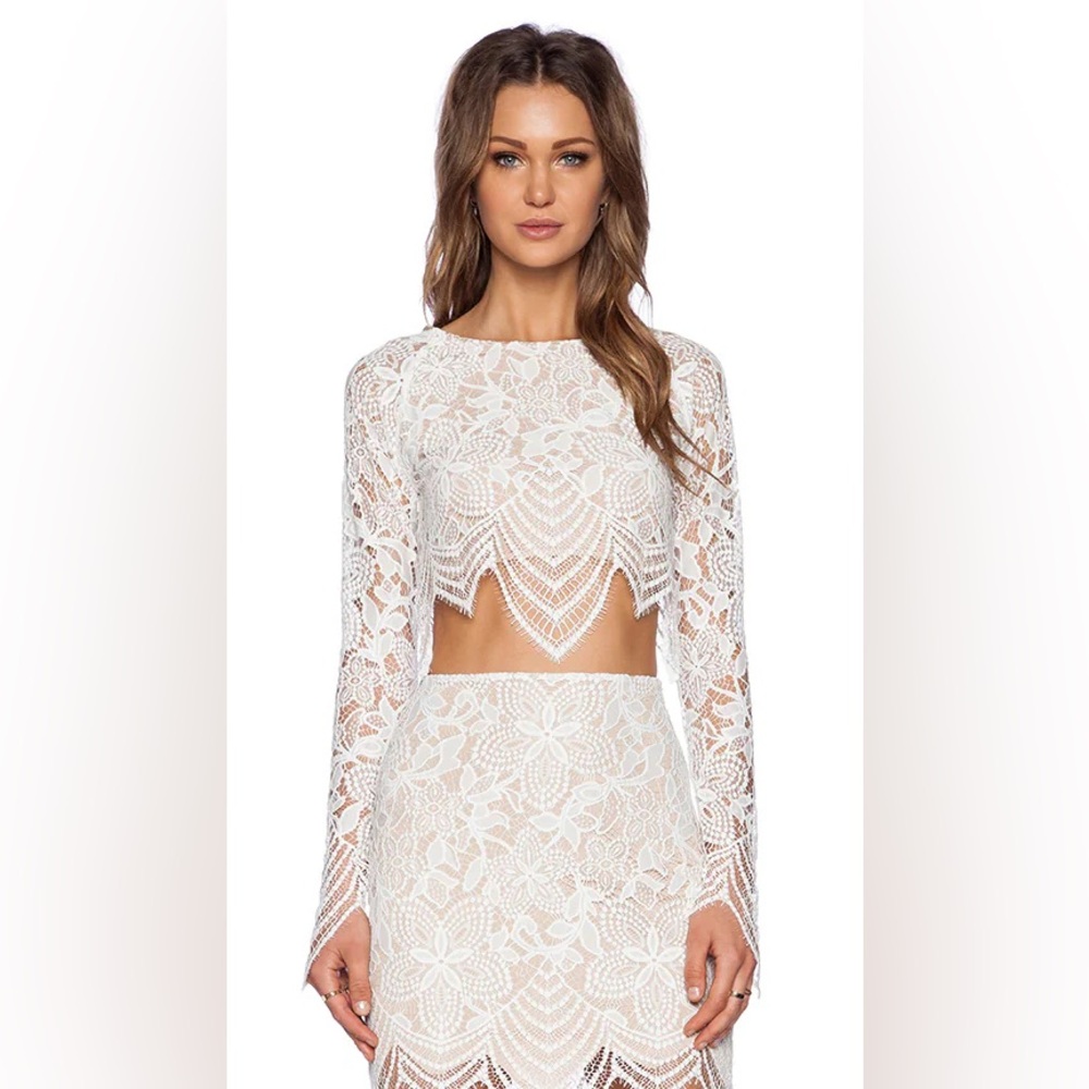 Like New For Love and Lemons Guava set sz XS/S